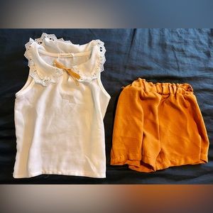 Toddler girl short set